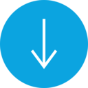 download,arrows,miscellaneous,multimedia option,orientation,direction,down arrow,downloading